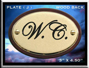 Orthographic Engraving Company: Custom Brass Plaques